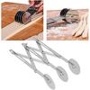 Dough Roller,Stainless Steel Multi Wheel Dough Roller Divider Biscuits Pastry Pizza Cutter Baking Tools(Three-Wheeled)