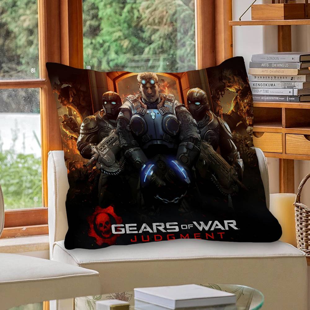 G-Gears Of War Personalized Pillow Cover Kids Bedroom Wild Party Decor Pillowcase Kid Birthday Shower Gift