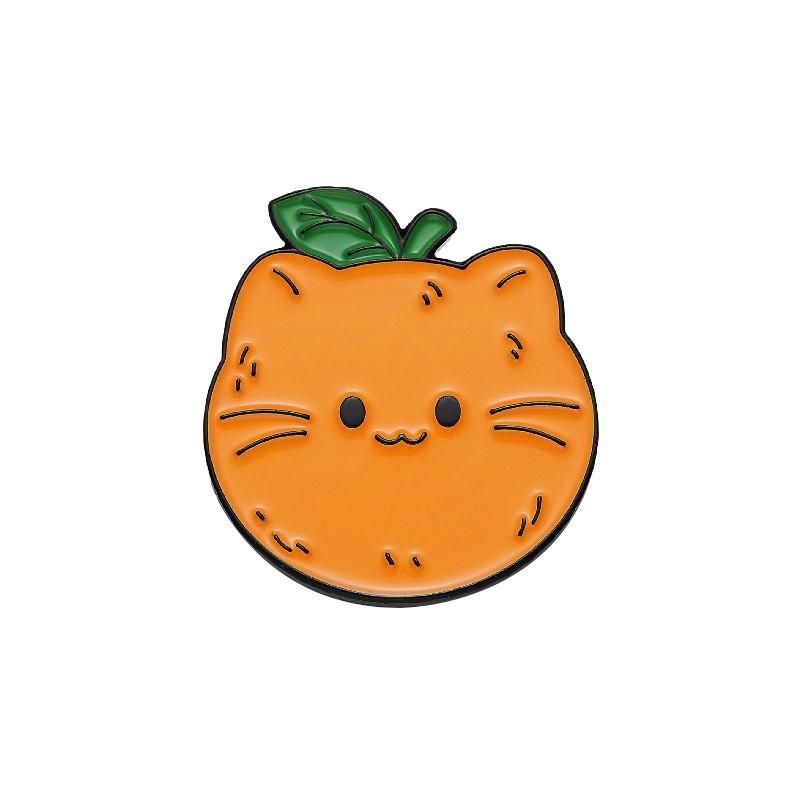Creative Fruit Cute Series Metal Brooch Set Featuring Adorable Avocado And Peach Designs For Stylish Accessories And Fashionable