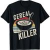Vintage Retro Cereal Killer Breakfast Brunch Food Funny T-Shirt