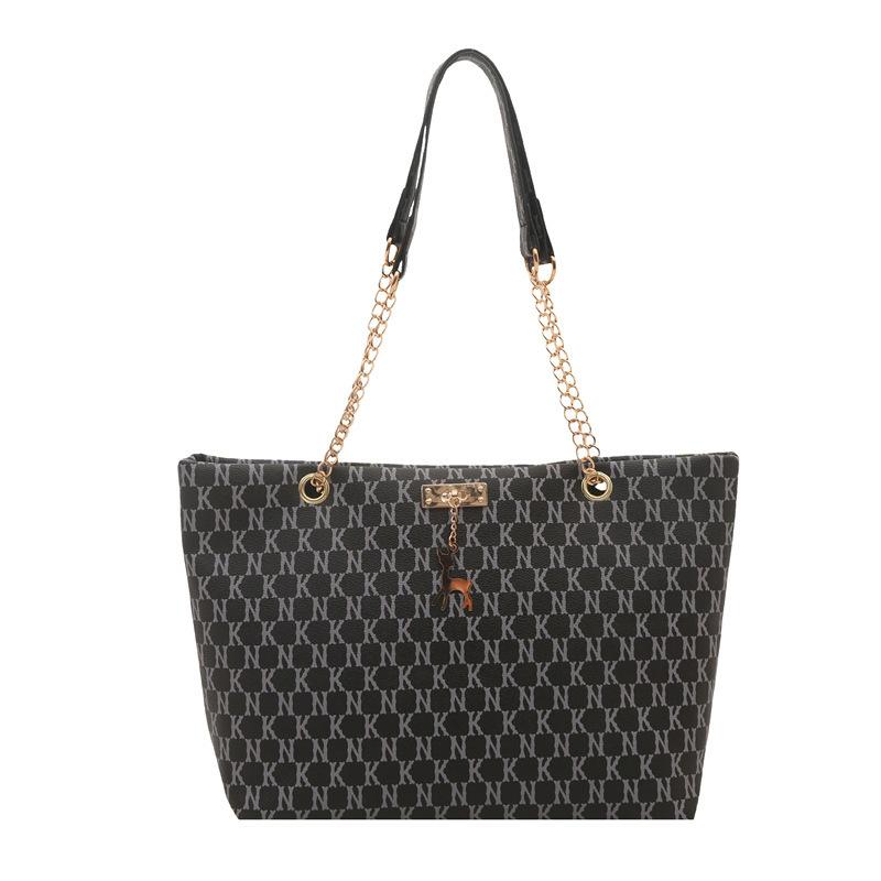 Borsa a Tote - Borsa a Spalla alla Moda per Pendolari - Borsa a Mano Retrò