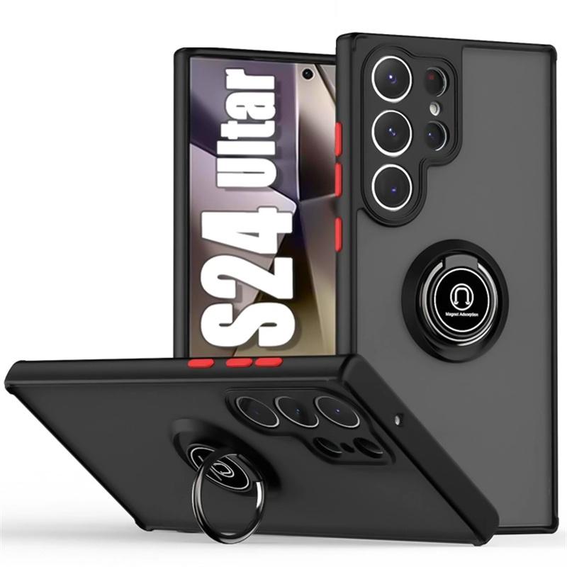 Magnetic Case For Samsung Galaxy S25 S24 S23 S21 S20 Ultra FE Ring Holder Funda For Samsung S24 S22 Note 10 Plus 20 Ultra Cover