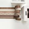 6‑Roll Vintage Plaid Washi Tape Set, 0.59" Wide Journal Decor Tape, Student Stationery Supplies
