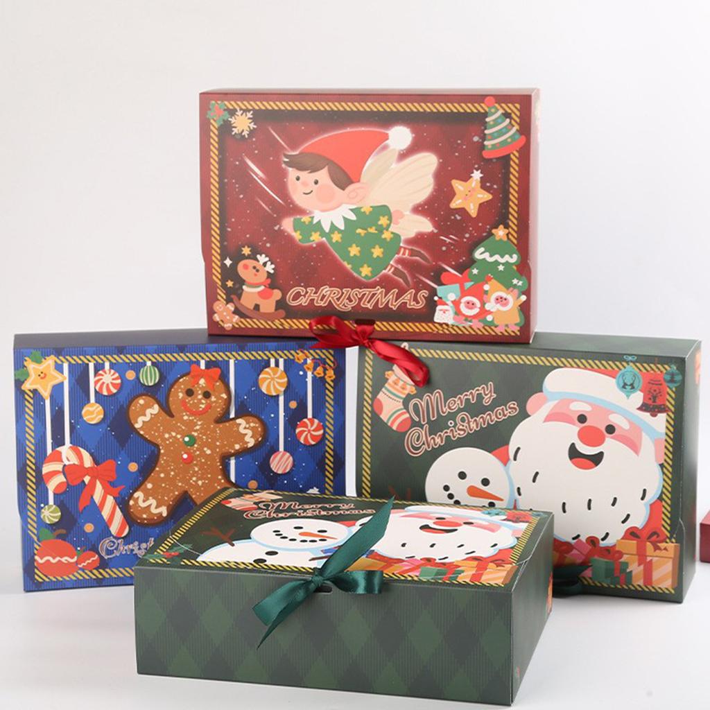 12 Packs Of 10x 7.8 X 3-inch Small Christmas Gift Boxes, With Lids, Recyclable, Used For Gift Packaging, Cardboard Boxes(4 Pcs Per Style)