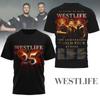 Westlife 2026 Pasaulio Europos Airių pop grupė S-6XL 3D marškinėliai MZ412