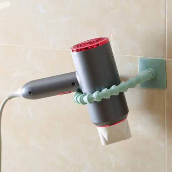 Shower Head Holder Adhesive Towel Hanger Rack Bathroom Organizer No Drilling Rack Hanger for Bath Ball Bathroom Storage Accessories