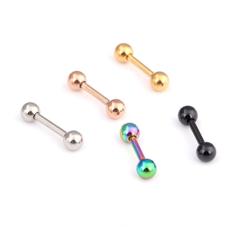 Stainless Steel Barbell Ear Cartilage Tragus Helix Stud Bar Earrings Pierci.rd