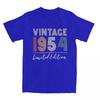 Unisexs TShirt 70 Years Old Gifts Vintage 1954 Casual Cotton Tees Short Sleeve 70th Birthday T Shirt Round Collar Clothing