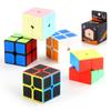Puzzle Science And Education Belt Spring Smooth Second Order Rubik'S Cube Smooth Rotation Solid Color Carbon Fiber Positive Order Rubik'S Cube Box