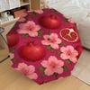 1PC Pomegranate Flower Umbrella-8-Rib Reinforced Portable Folding Travel Suitable for All Seasons Outdoor Daily Use-G347