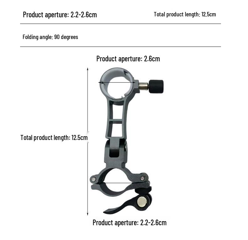 **Sedia da Pesca Pieghevole Universale Chariot con Clip per Ombrello in Alluminio**