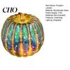 Party Decoration Essential Glass Pumpkin Light Battery Operated LED Lantern Fall Lighted Festive Accessory Centerpiece for Halloween Thanksgiving