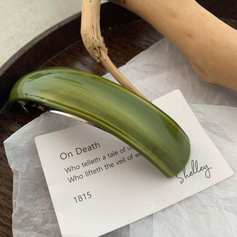 Milk Coffee Color Vintage Hair Clip Korean Spring Clip Ponytail Hodler Back of The Head Shark Clip Hair Styling Accessories New