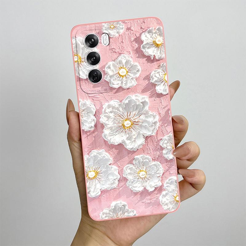 For OPPO Reno 12 CPH2625 Reno12 Pro Phone Case 12pro 5G CPH2629 Love Heart Silicone Soft Shockproof Back Cover Protective Shell