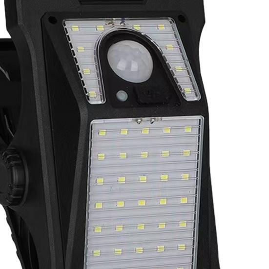 Solar Clip Light with Motion Sensor Intelligent Photosensitivity Outdoor LED Light for Garden And Camping No Wiring or Drilling High-Brightness COB