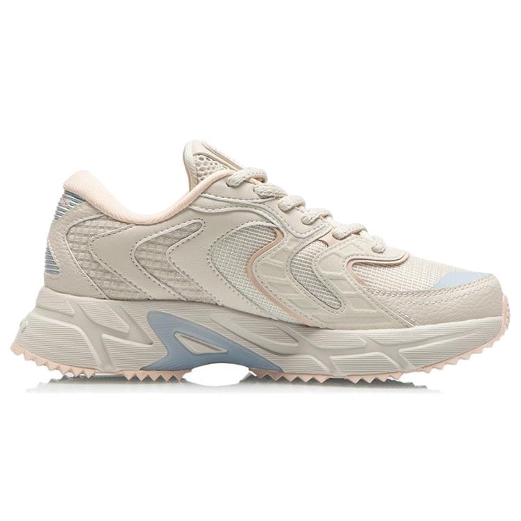 Li Ning Dämpfung Rutschfest Abriebfest Niedrig geschnitten Laufschuhe Damen Grau Blau ARLR014-1
