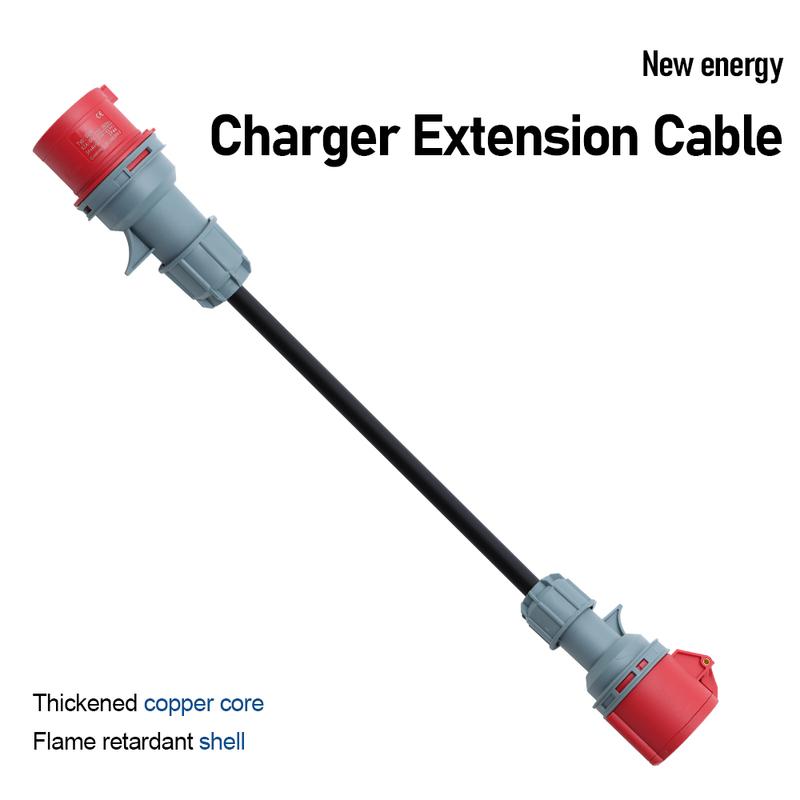 32A Male To 16A Female CEE Adapter Converter Cable for EV Charger Electric Vehicle Caravan Power Extension