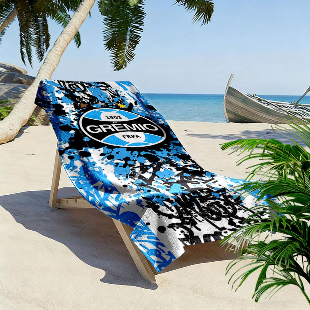 Grêmio Logo Blue Abstract Towel Beach Towel Quick-drying for Travel Outdoor Sports Jogging Beach and Swimming