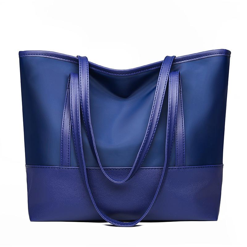 Women's Bag New Fashion Canvas Shoulder Bag Simple Oxford Buttot Bag Waterproof Large Capacity Shoulder Bag