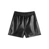 Women's 2026 Fall Winter Plus Size Wide Leg High Waisted Outer Wear PU Leather A-Line Casual Shorts Mini Shorts Versatile Slim Fit Hot Pants