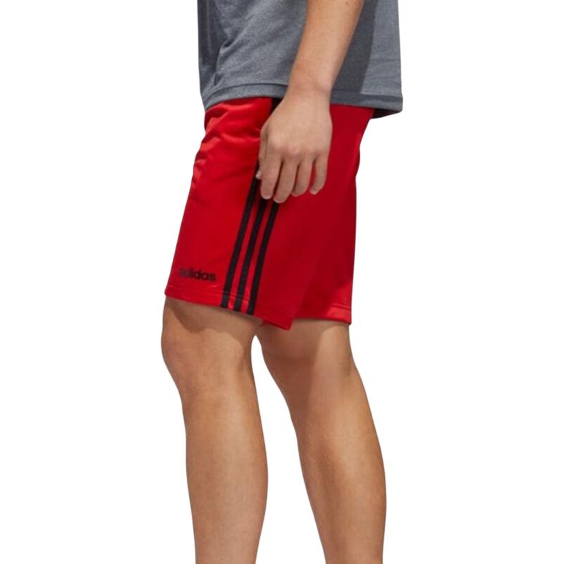 Adidas Striped Breathable Elastic Casual Shorts Men Shorts Red GH7865