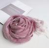 60x180cm Spring Women Cotton Linen Scarf Plain Solid Colorful Large Winter Scarves Wrap Stoles Pashmina Muslim Hijabs