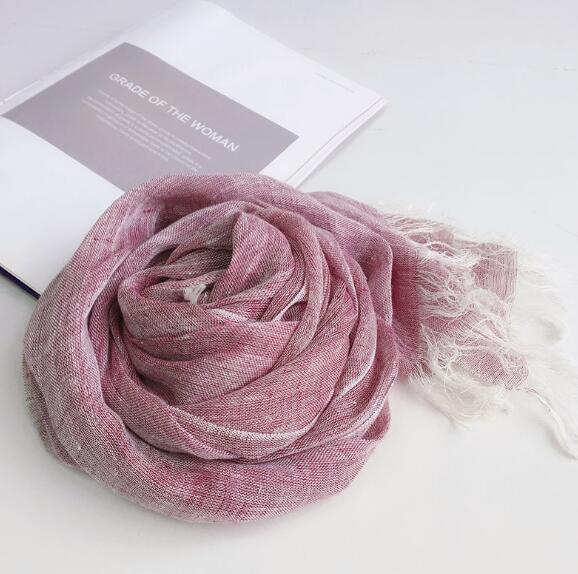 60x180cm Spring Women Cotton Linen Scarf Plain Solid Colorful Large Winter Scarves Wrap Stoles Pashmina Muslim Hijabs
