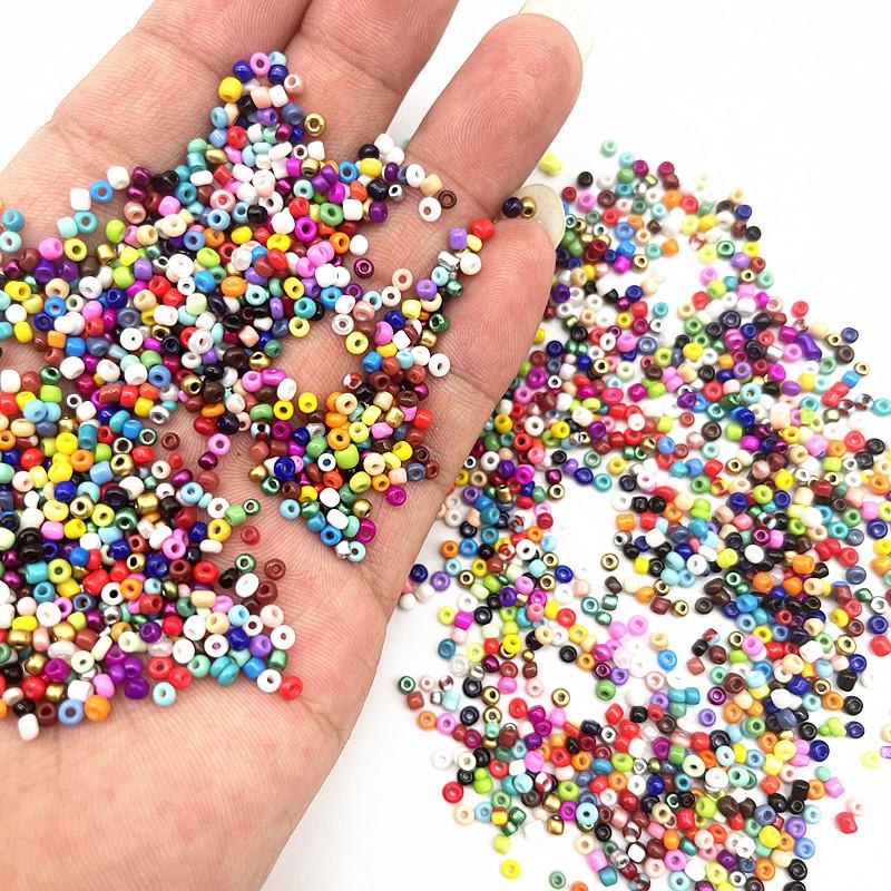 15g 2mm 3mm 4mm Effekt des Lacks, der Charme backt Tschechische Glas-Samenperlen DIY Armbandperlen für Schmuckherstellung Zubehör