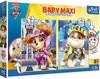 TREFL 43004 Puzzle Baby MAXI 2x10 The Joyful Paw Patrol Team