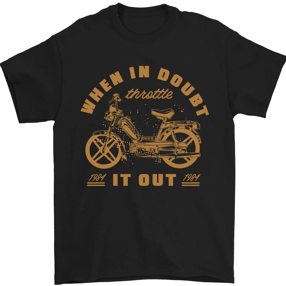 

Футболка унисекс Doubt Moped Biker Motorcycle Scooter S
