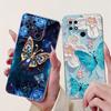 For Xiaomi Redmi 10C Case Cute Cat Luxury Butterfly Painted Cover 6.71'' Soft Silicone Case For Xiaomi Redmi 10C Redmi10C Fundas