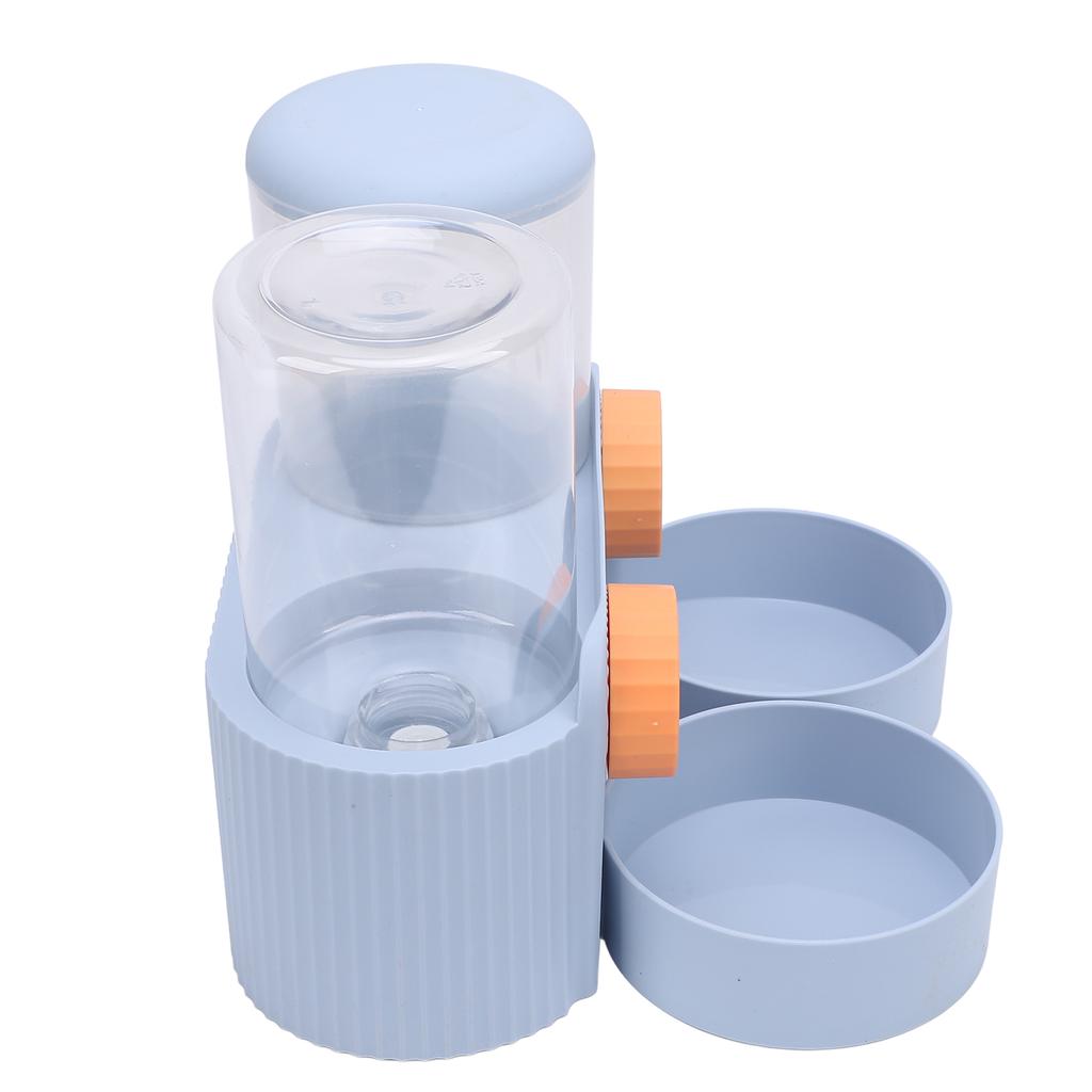 Pet Food Bowl Water Bottle Dispenser Multifunctional Hanging Automatic Self Feeding and Waterer Set for Dogs Cats