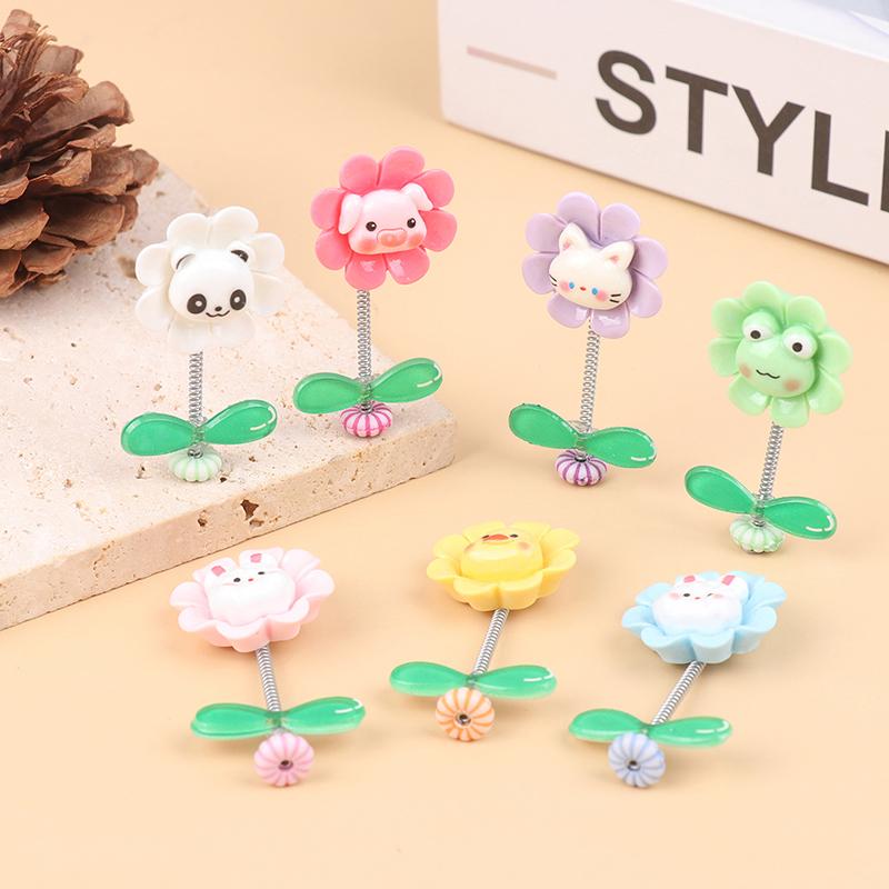 Flower Car Ornaments Car Center Console Dashboard Ornament Shake Head Flower Car Accessories