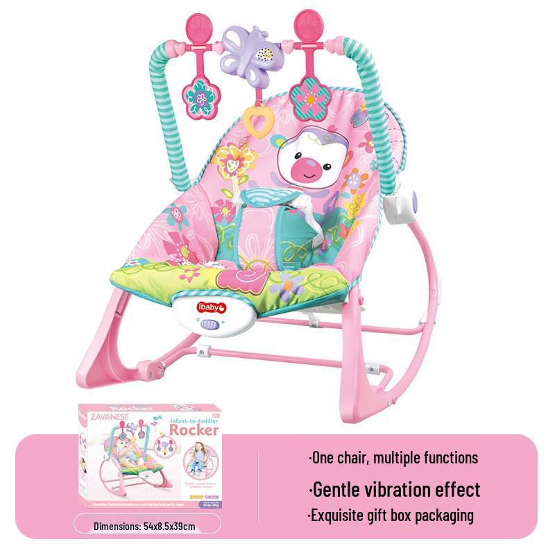 Multifunctional Baby Rocking Chair with Music and Vibration Soothing Cradle Bed