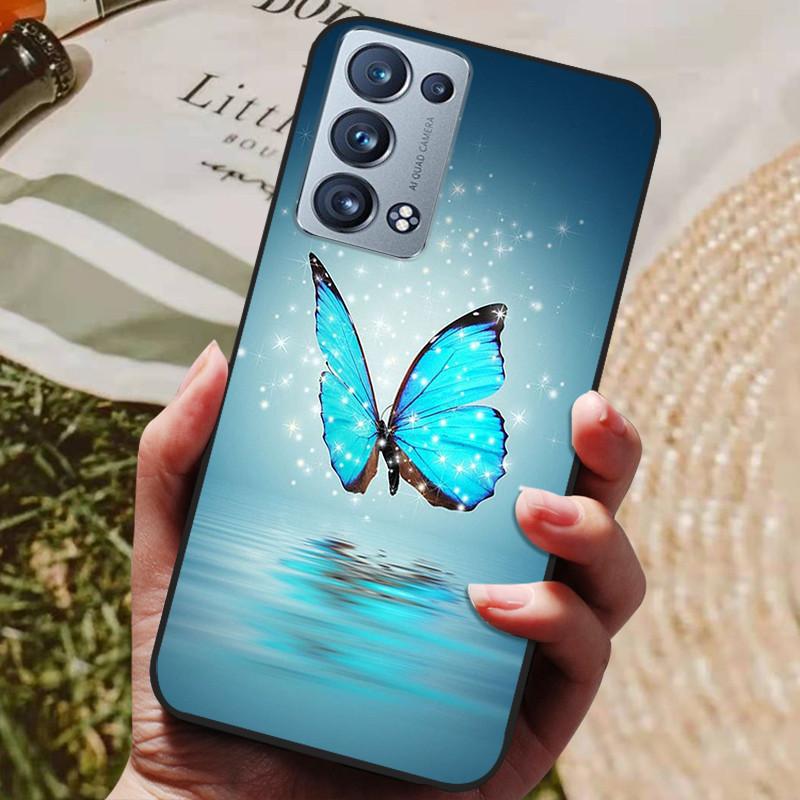 Für Oppo Reno 6 Pro 5G CPH2247 Hülle Silikon Rückseite Handyhülle Für Oppo Reno 6 Pro 5G CPH2249 Hüllen Reno6 Pro Weiche Stoßstange