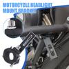 Motorcycle Spotlight Mount Bracket Headlight Mount Aluminum Alloy Clamps No Drilling Assembly for Spotlights Running Lights