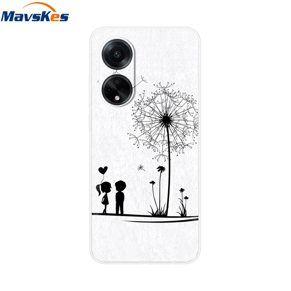 Phone Case For OPPO A98 5G Case CPH2529 Bumper Cute Cartoon Soft Silicone Back Cover for Oppo A98 5G A 98 OPPOa98 Fundas Coque