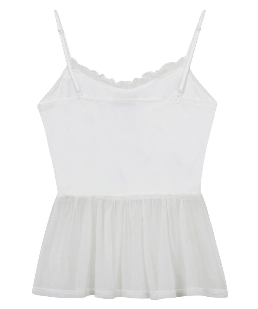 CNVS Betty Boop Mesh Frill Sleeveless_White