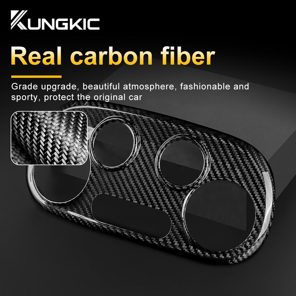 Real Hard Carbon Fiber For Abarth 595 2012-2017 2018 2019 2020 2025 2025 2025 Abarth 695 2017-2025 Fiat 2008-2025 AC Control