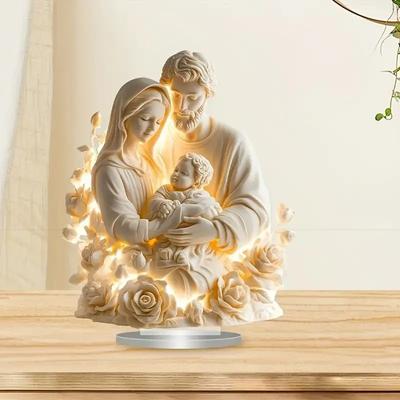 2026 Neue Krippe Jesus Geburtsszene Weihnachten Tischdekoration Zubehör 2D Flaches Acryl Für Heim- Bürodekoration Party Schmuck