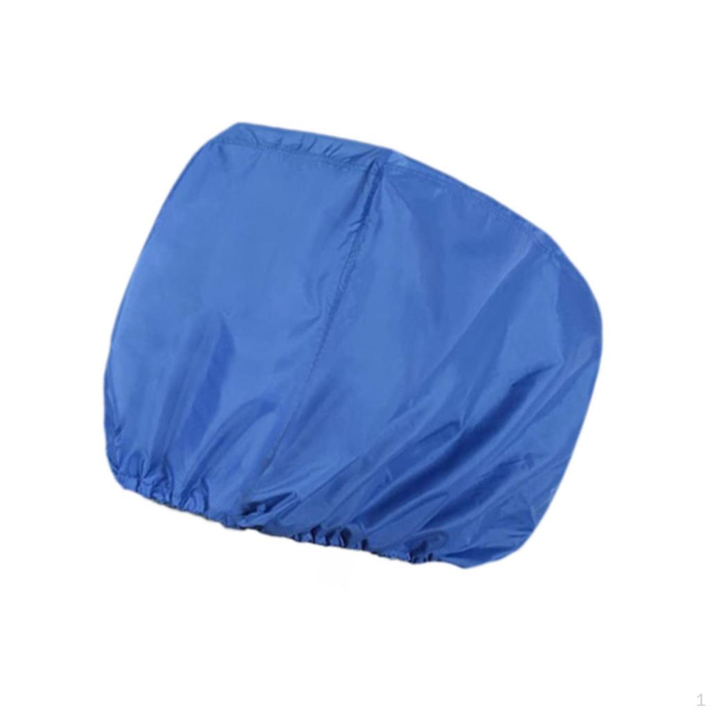 Outboard Motor Cover 210D Oxford Cloth Windproof Sun Protection Blue Dustproof Waterproof Half