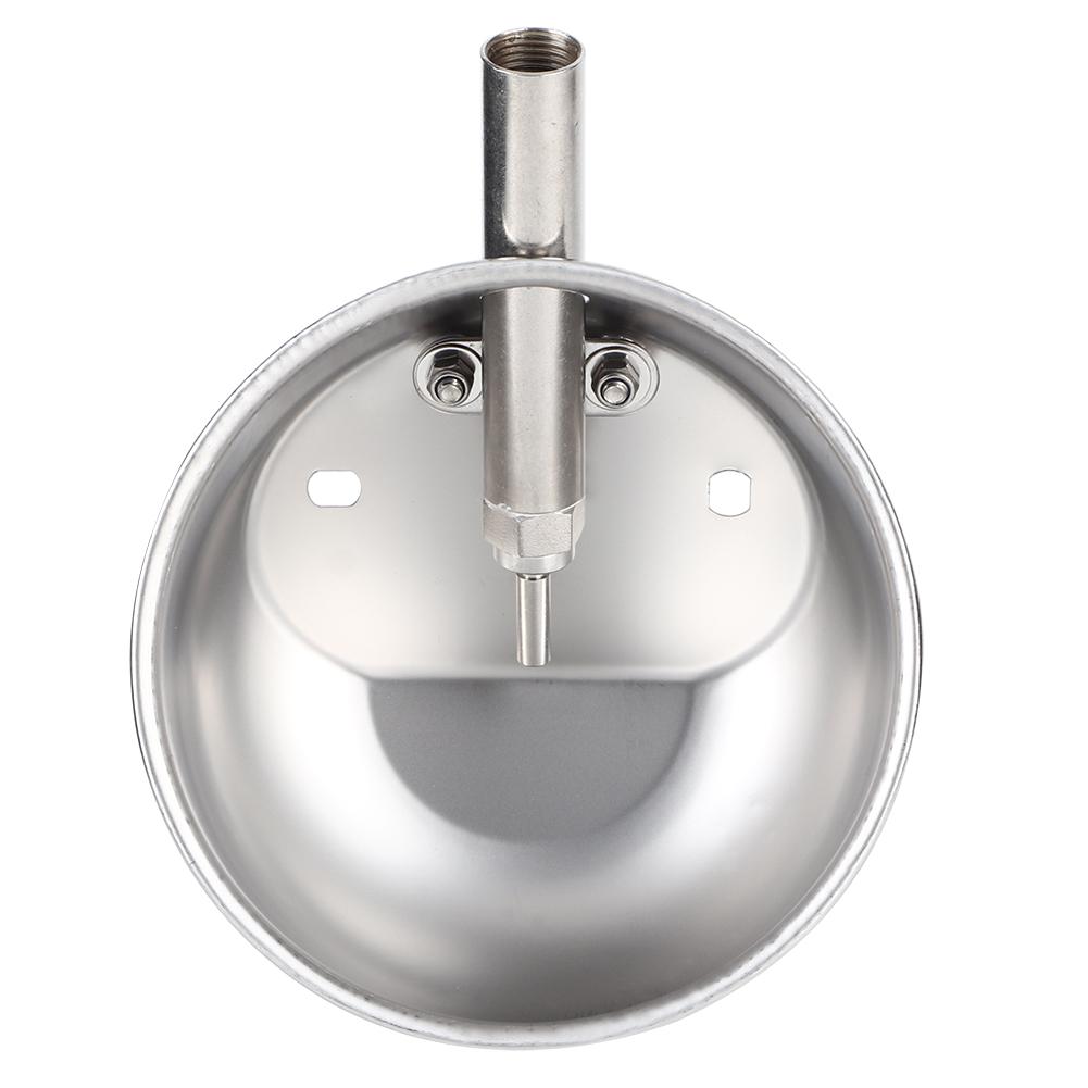 Porcellini Rotondi in Acciaio Inossidabile Fattoria Bestiame Suino Mangiatoia Automatica Beverino Ciotola 21cm