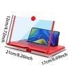 1PC-pull out the 12-inch phone screen magnifying glass 3D high-definition amplifier ultra-thin eye protection