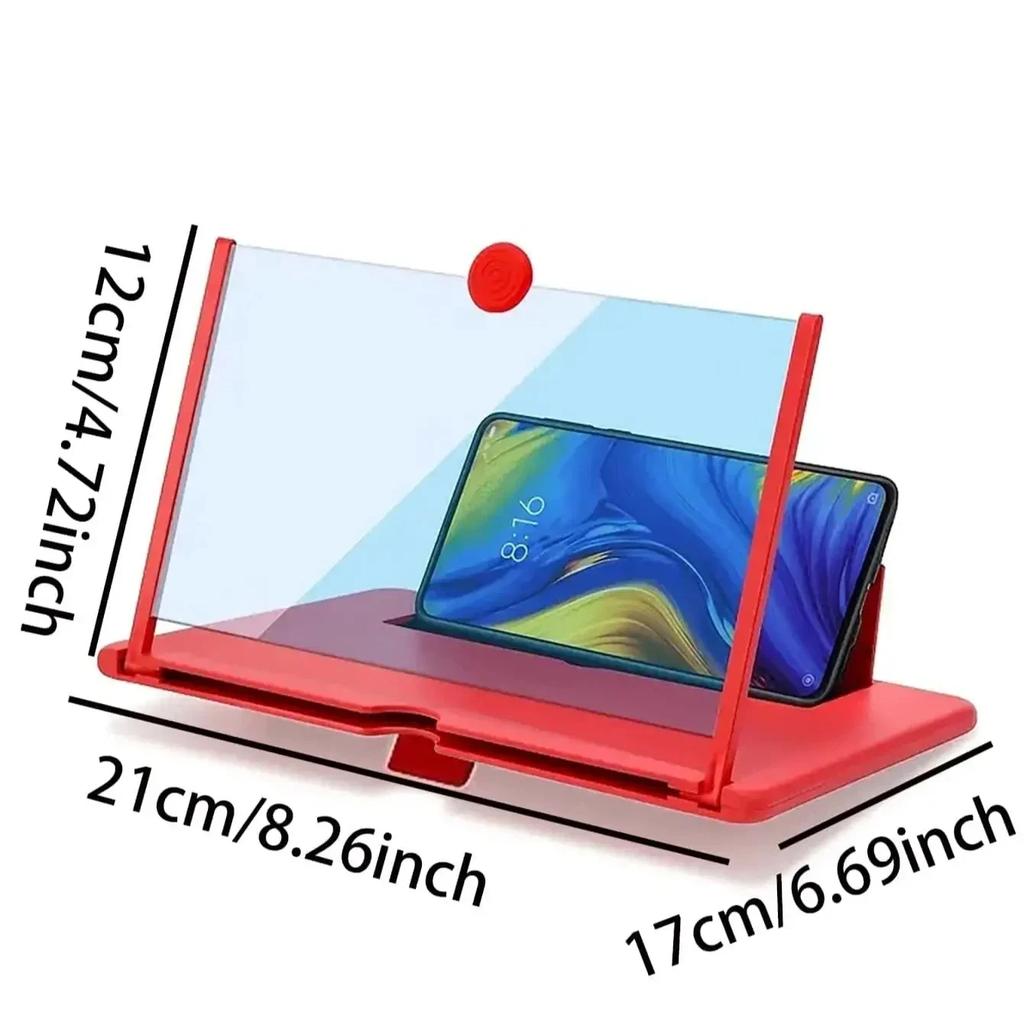 1PC-pull out the 12-inch phone screen magnifying glass 3D high-definition amplifier ultra-thin eye protection