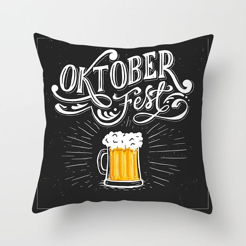 Nordic Black Letter Pillow Cushion Cover Living Room Sofa Car Pillow Cover Home Furnishings