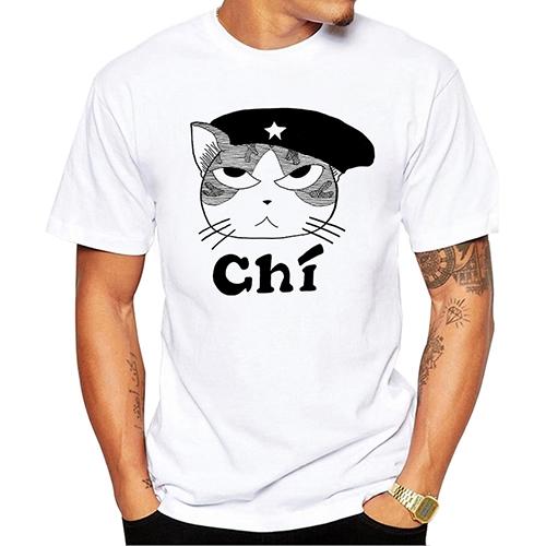 2020 Men New Fashion Che Guevara and Fidel Castro Printed Tshirt Short Sleeve Casual Tee Shirts Cool Design Tops