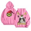 Women's Fashion Lightweight Long Sleeve Pullover With Pockets Rugby Print Hoodie