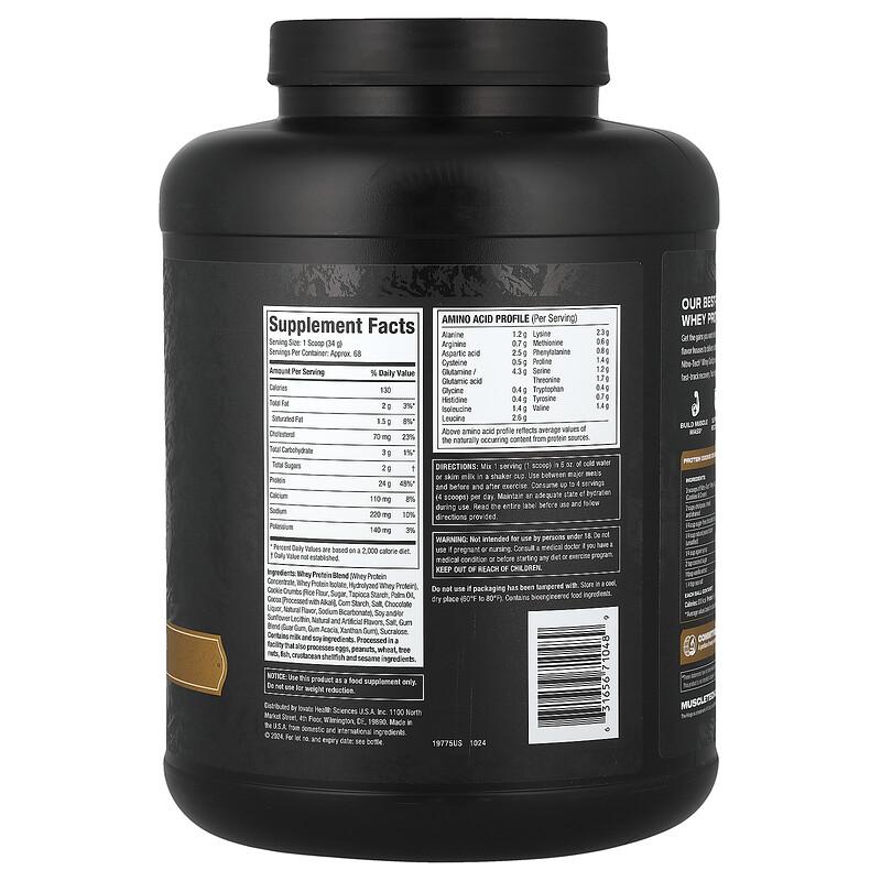 Nitro-Tech™ Whey Gold, Cookies and Cream, 5.02 lbs (2.28 kg)