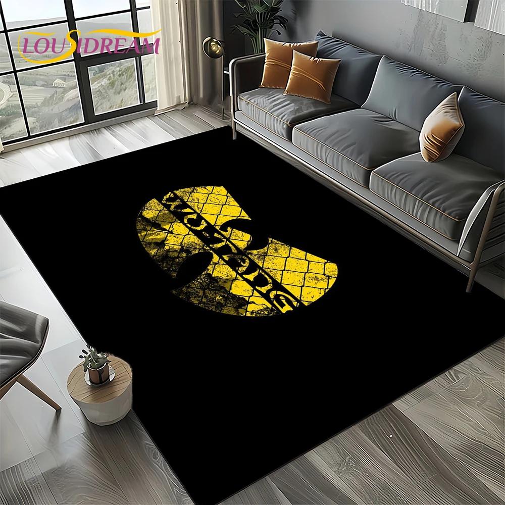 

3D Wu T-TANG Clans Hip Hop Sign Rap Carpet Rug for Bedroom Living Room Home Sofa Decoration,Children Play Large Decor Floor Mat 40x60cm( 15x23in )