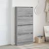 VidaXL Armoire à chaussures 4 tiroirs rabattables sonoma gris 3214369